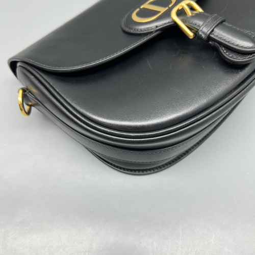 Dior Small Bobby Flap Smooth Calfskin Black