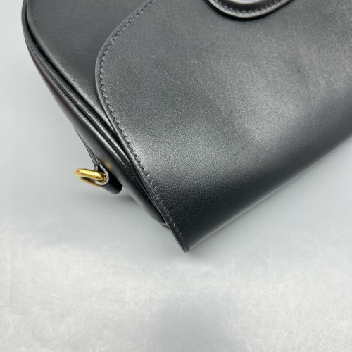 Dior Small Bobby Flap Smooth Calfskin Black