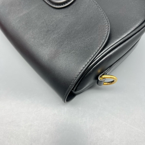 Dior Small Bobby Flap Smooth Calfskin Black