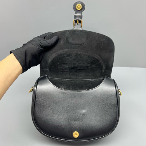 Dior Small Bobby Flap Smooth Calfskin Black