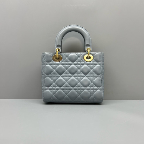 Dior Small Lady Dior Lambskin Dusty Blue