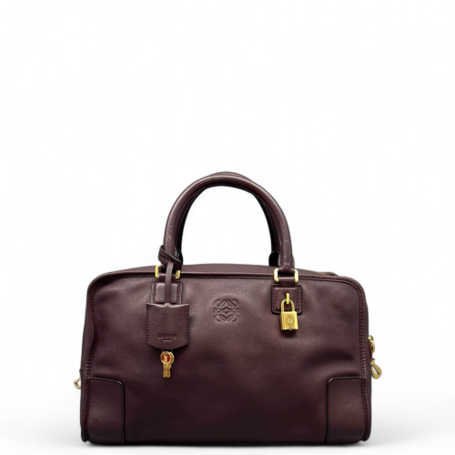 Loewe Amazona 36 Calfskin Burgundy