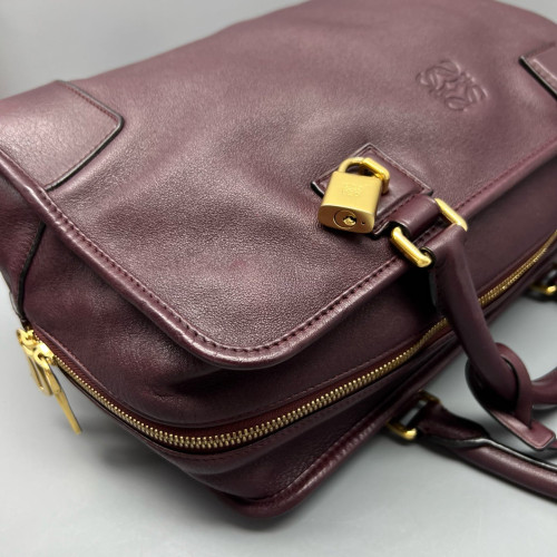 Loewe Amazona 36 Calfskin Burgundy