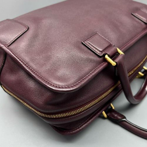 Loewe Amazona 36 Calfskin Burgundy