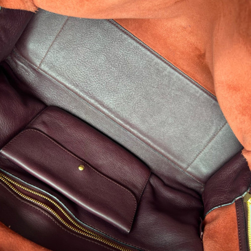 Loewe Amazona 36 Calfskin Burgundy