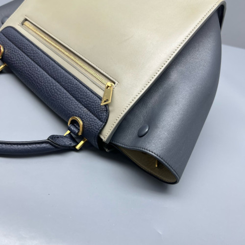 Celine Small Trapeze Calfskin Black Beige Celine Small Trapeze Calfskin Black Beige