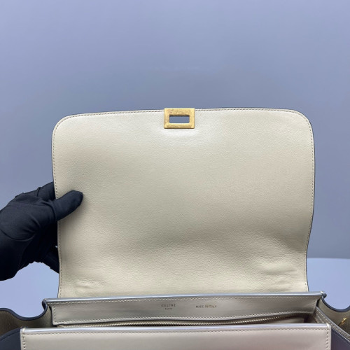 Celine Small Trapeze Calfskin Black Beige Celine Small Trapeze Calfskin Black Beige