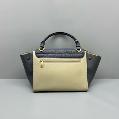 Celine Small Trapeze Calfskin Black Beige Celine Small Trapeze Calfskin Black Beige