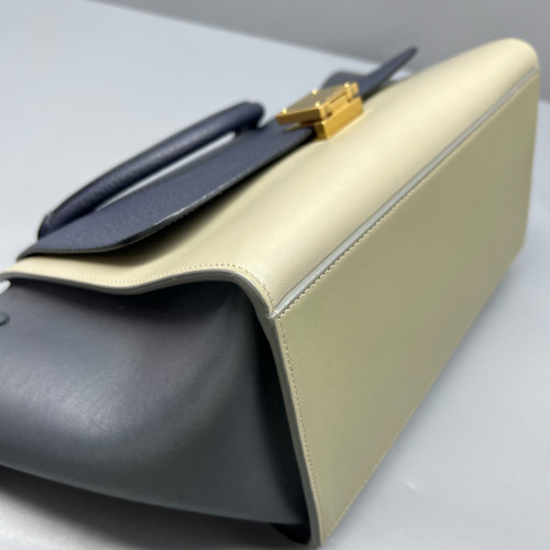 Celine Small Trapeze Calfskin Black Beige Celine Small Trapeze Calfskin Black Beige