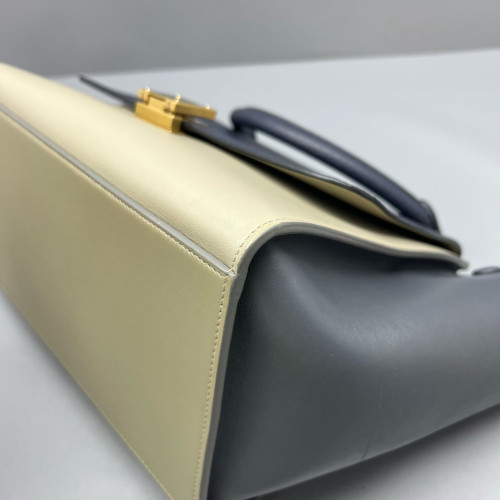 Celine Small Trapeze Calfskin Black Beige Celine Small Trapeze Calfskin Black Beige