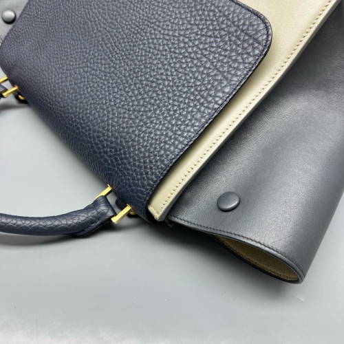 Celine Small Trapeze Calfskin Black Beige Celine Small Trapeze Calfskin Black Beige
