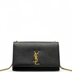 Yves Saint Laurent Medium Classic Kate Caviar Black