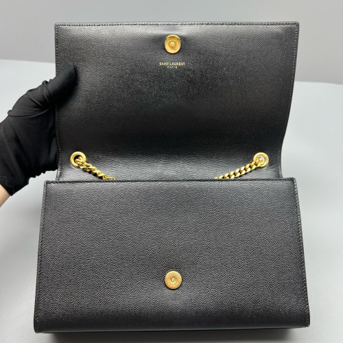 Yves Saint Laurent Medium Classic Kate Caviar Black