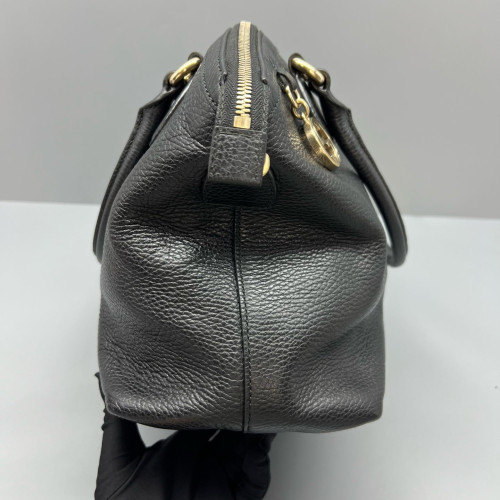 Gucci Top Handle Charms Dome Dollar Calfskin Black
