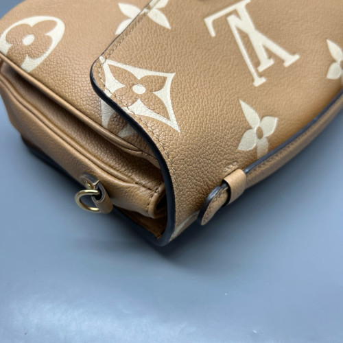 Louis Vuitton Pochette Metis Monogram Empreinte Giant Natural Tan Louis Vuitton Pochette Metis Monogram Empreinte Giant Natural Tan