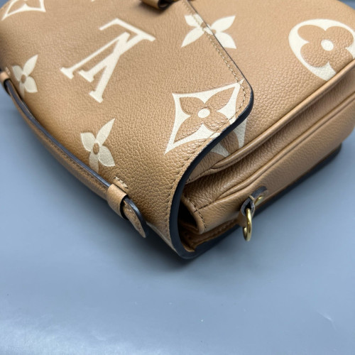 Louis Vuitton Pochette Metis Monogram Empreinte Giant Natural Tan Louis Vuitton Pochette Metis Monogram Empreinte Giant Natural Tan