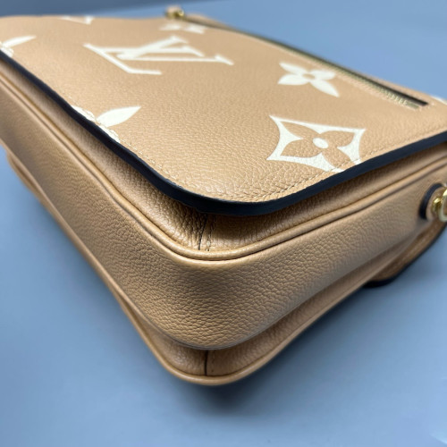 Louis Vuitton Pochette Metis Monogram Empreinte Giant Natural Tan Louis Vuitton Pochette Metis Monogram Empreinte Giant Natural Tan