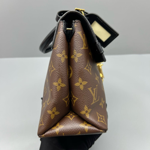 Louis Vuitton One Handle Flap MM Monogram Brown Black