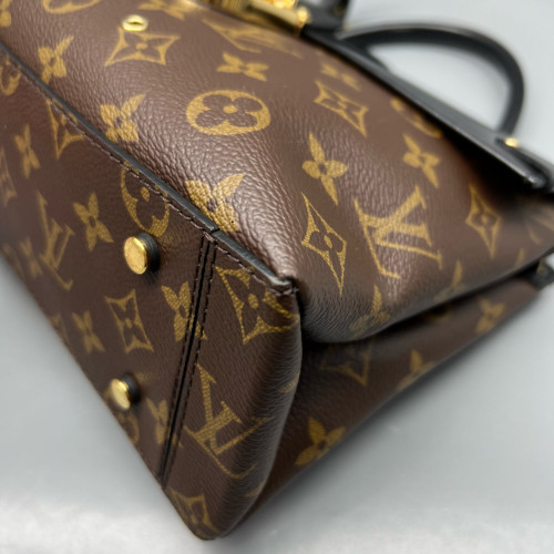 Louis Vuitton One Handle Flap MM Monogram Brown Black