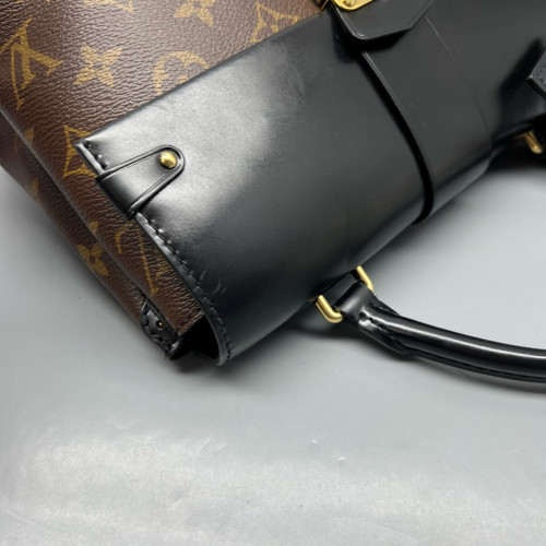 Louis Vuitton One Handle Flap MM Monogram Brown Black