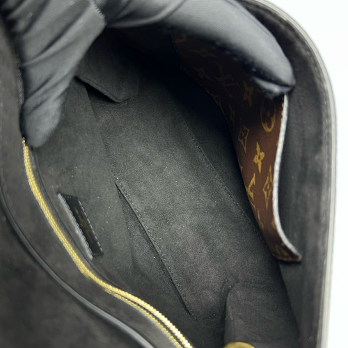 Louis Vuitton One Handle Flap MM Monogram Brown Black