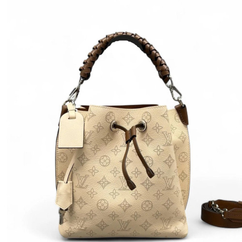Louis Vuitton Muria Bucket Mahina Beige Brown