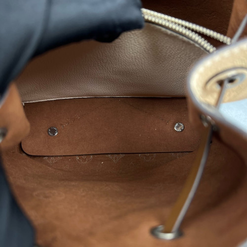 Louis Vuitton Muria Bucket Mahina Beige Brown