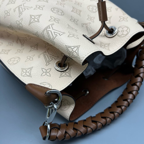 Louis Vuitton Muria Bucket Mahina Beige Brown