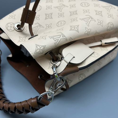 Louis Vuitton Muria Bucket Mahina Beige Brown