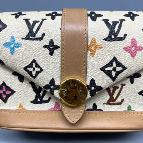 Louis Vuitton X Tyler The Creator Envelope Wearable Wallet Monogram White Louis Vuitton X Tyler The Creator Envelope Wearable Wallet Monogram White