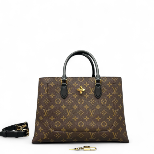 Louis Vuitton Flower Tote Monogram Brown Black