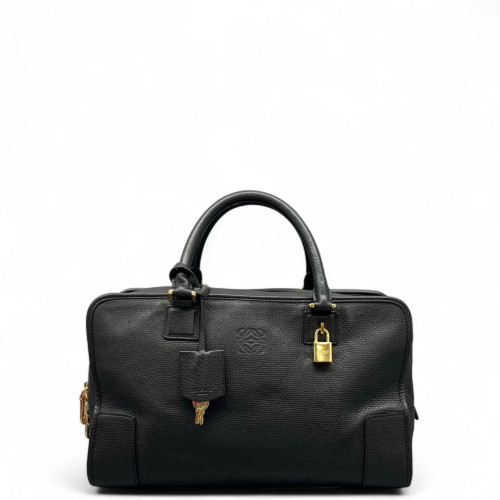 Loewe Amazona 36 Grained Calfskin Black