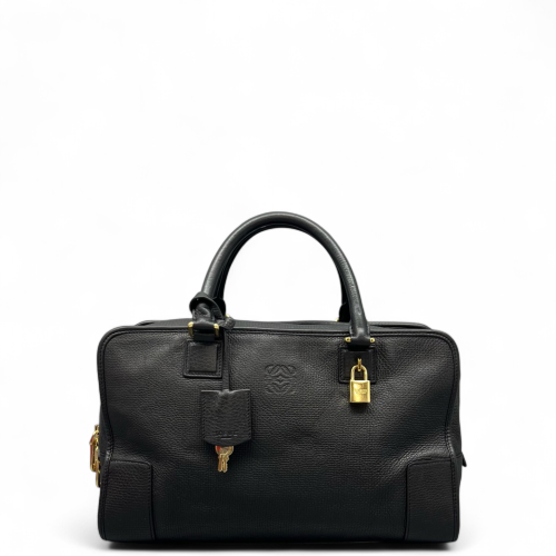 Loewe Amazona 36 Grained Calfskin Black