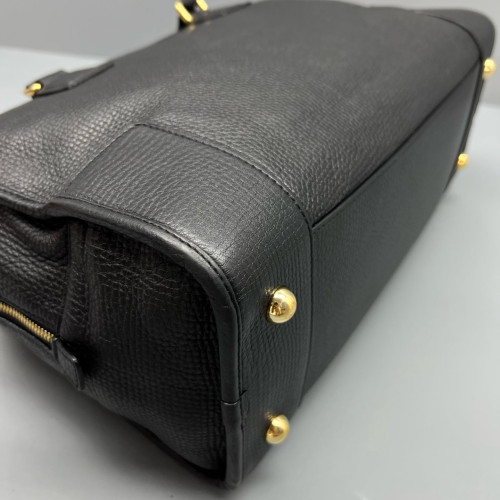 Loewe Amazona 36 Grained Calfskin Black