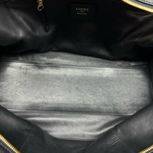 Loewe Amazona 36 Grained Calfskin Black