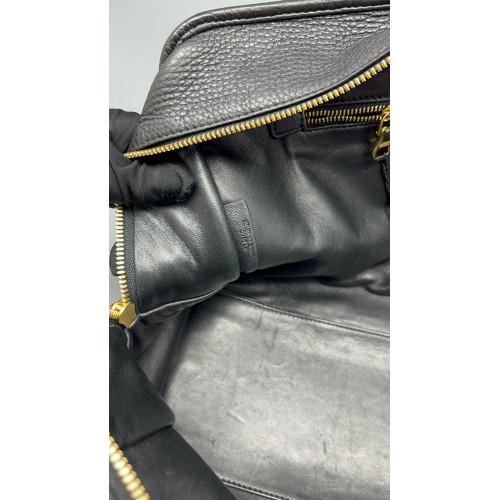 Loewe Amazona 36 Grained Calfskin Black