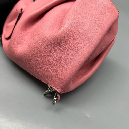 Loewe Elephant Shoulder Bag Calfskin Pink