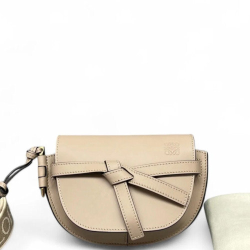 Loewe Mini Gate Calfskin Beige