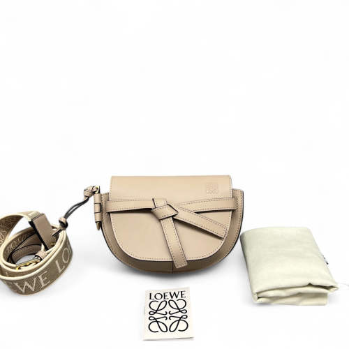 Loewe Mini Gate Calfskin Beige
