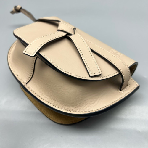 Loewe Mini Gate Calfskin Beige