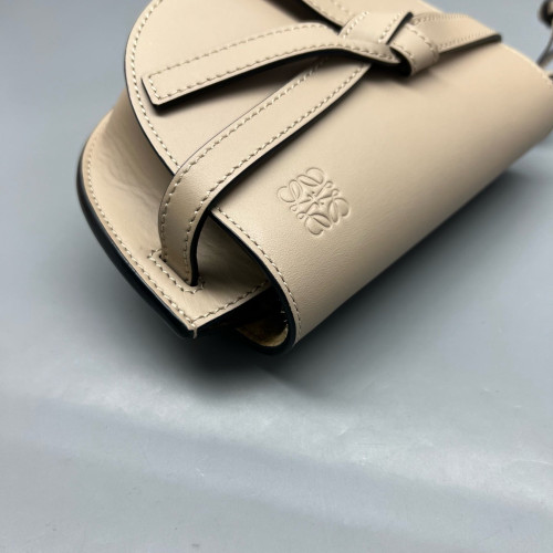 Loewe Mini Gate Calfskin Beige