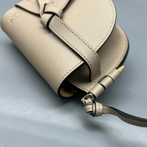 Loewe Mini Gate Calfskin Beige
