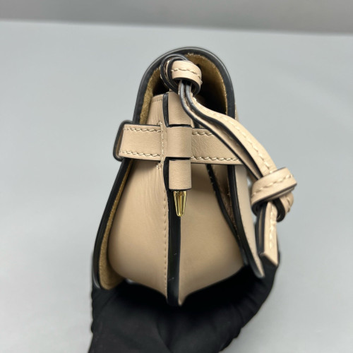 Loewe Mini Gate Calfskin Beige