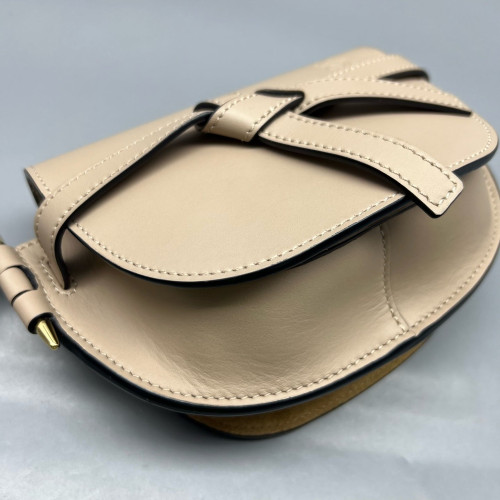 Loewe Mini Gate Calfskin Beige