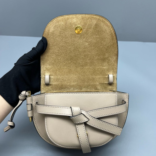 Loewe Mini Gate Calfskin Beige