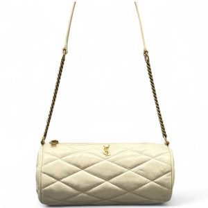 Yves Saint Laurent Sade Mini Tube Calfskin White