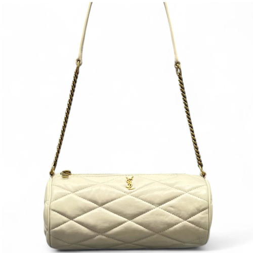 Yves Saint Laurent Sade Mini Tube Calfskin White