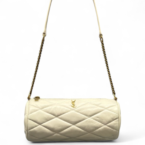 Yves Saint Laurent Sade Mini Tube Calfskin White