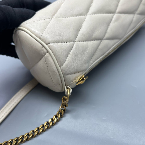 Yves Saint Laurent Sade Mini Tube Calfskin White