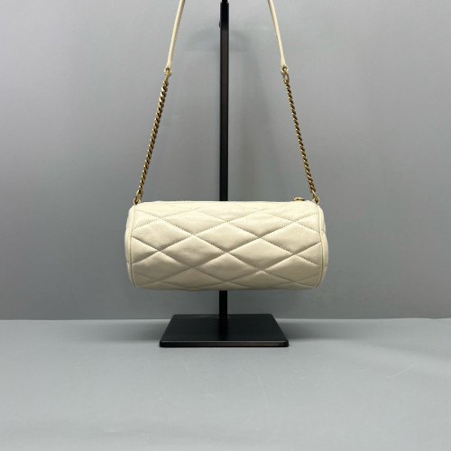 Yves Saint Laurent Sade Mini Tube Calfskin White